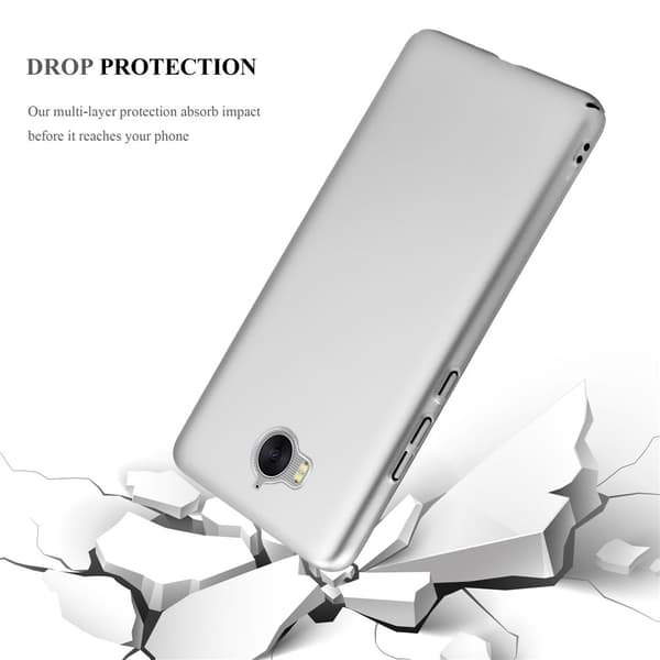 Huawei Y5 2017 / Y6 2017 Suojakuori Hard Case Suojakotelo metallin näköinen suojus naarmuja ja iskuja vastaan