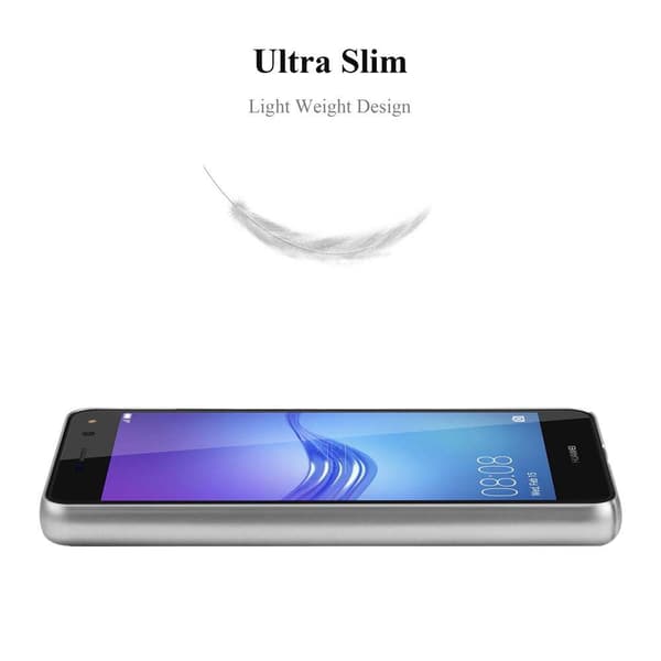 Huawei Y5 2017 / Y6 2017 Suojakuori Hard Case Suojakotelo metallin näköinen suojus naarmuja ja iskuja vastaan