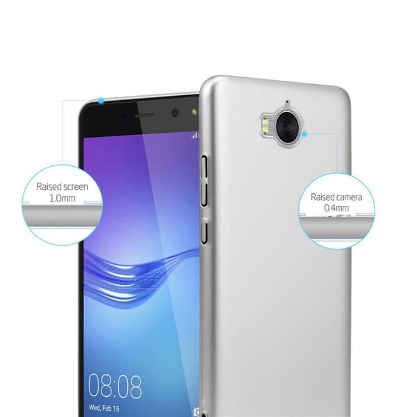 Huawei Y5 2017 / Y6 2017 Suojakuori Hard Case Suojakotelo metallin näköinen suojus naarmuja ja iskuja vastaan