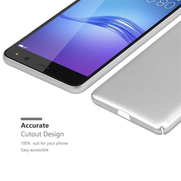 Huawei Y5 2017 / Y6 2017 Suojakuori Hard Case Suojakotelo metallin näköinen suojus naarmuja ja iskuja vastaan