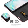 Pikkukuva 5 / 8: Samsung Galaxy A91 / S10 LITE / M80s Suojakotelo Suojakuori Lompakkokotelo Matkapuhelinkotelo jossa magneettisuljenta, jalusta-toiminto ja korttitasku