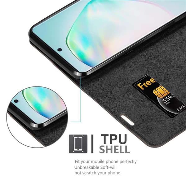 Samsung Galaxy A91 / S10 LITE / M80s Suojakotelo Suojakuori Lompakkokotelo Matkapuhelinkotelo jossa magneettisuljenta, jalusta-toiminto ja korttitasku