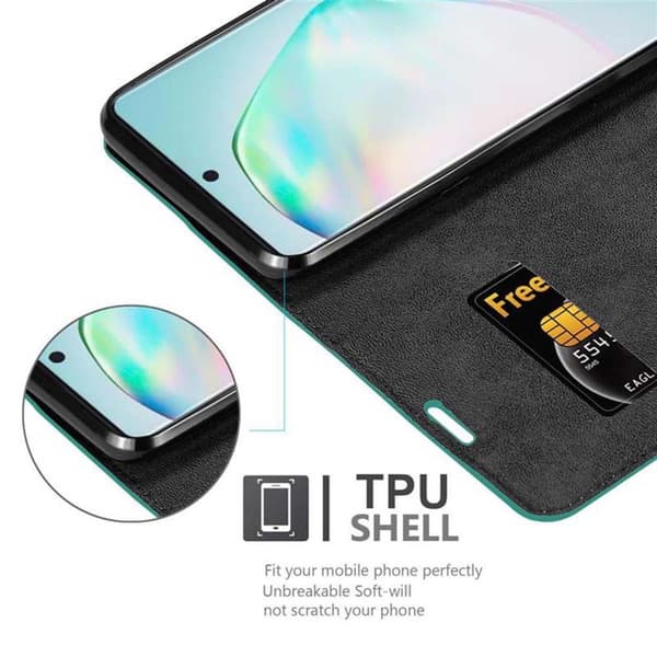 Samsung Galaxy A91 / S10 LITE / M80s Suojakotelo Suojakuori Lompakkokotelo Matkapuhelinkotelo jossa magneettisuljenta, jalusta-toiminto ja korttitasku