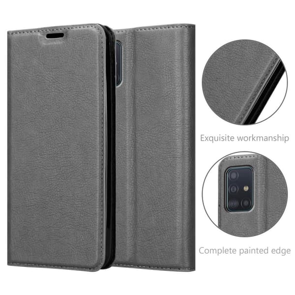 Samsung Galaxy A51 4G / M40s Pungetui Cover Case (Grå)