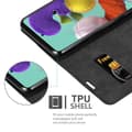 Miniatyrbild 5 av 8: Samsung Galaxy A51 4G / M40s Fodral Skal Plånboksfodral Case med magnetisk stängning, ståfunktion och kortficka