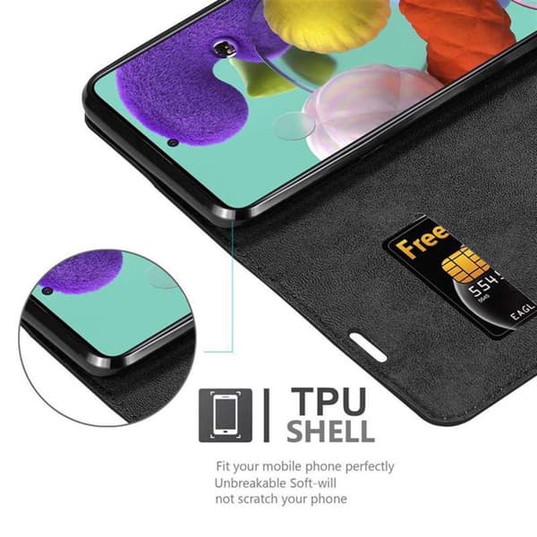 Samsung Galaxy A51 4G / M40s Fodral Skal Plånboksfodral Case med magnetisk stängning, ståfunktion och kortficka