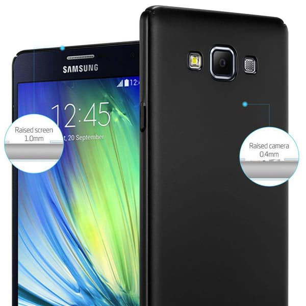 Samsung Galaxy A7 2015 Suojakuori Hard Case Suojakotelo metallin näköinen suojus naarmuja ja iskuja vastaan