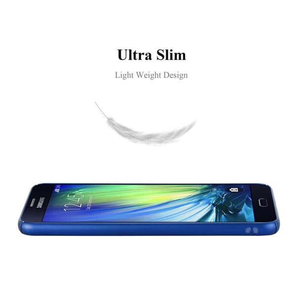 Samsung Galaxy A7 2015 Suojakuori Hard Case Suojakotelo metallin näköinen suojus naarmuja ja iskuja vastaan