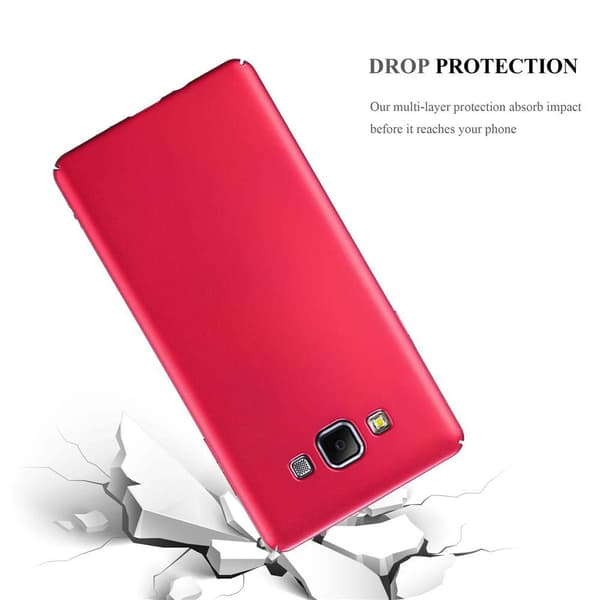 Samsung Galaxy A7 2015 Suojakuori Hard Case Suojakotelo metallin näköinen suojus naarmuja ja iskuja vastaan
