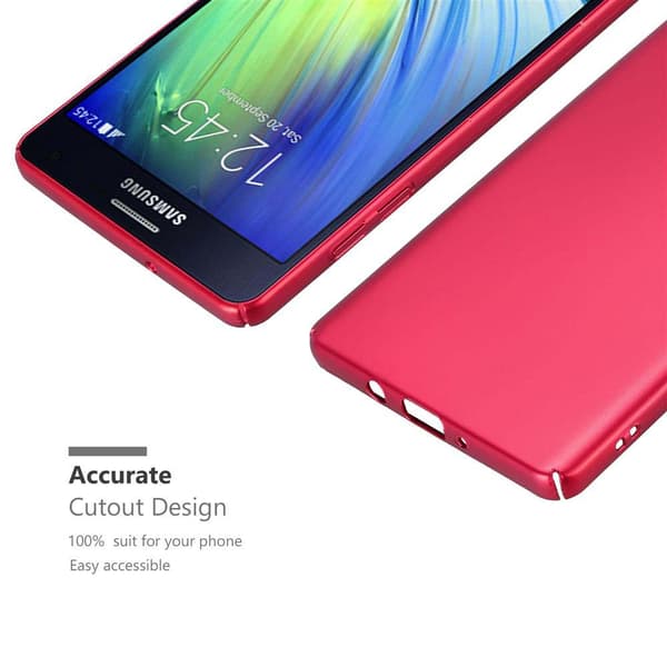 Samsung Galaxy A7 2015 Suojakuori Hard Case Suojakotelo metallin näköinen suojus naarmuja ja iskuja vastaan