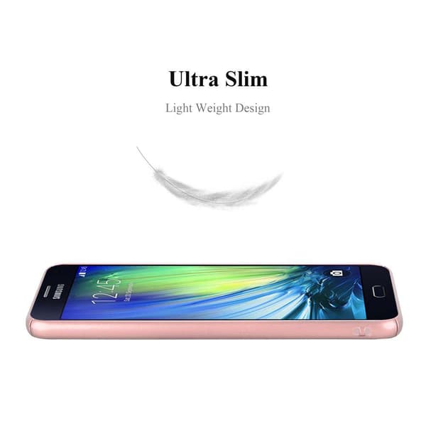 Samsung Galaxy A7 2015 Suojakuori Hard Case Suojakotelo metallin näköinen suojus naarmuja ja iskuja vastaan