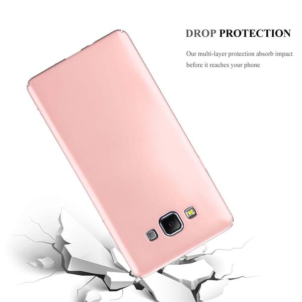 Samsung Galaxy A7 2015 Suojakuori Hard Case Suojakotelo metallin näköinen suojus naarmuja ja iskuja vastaan