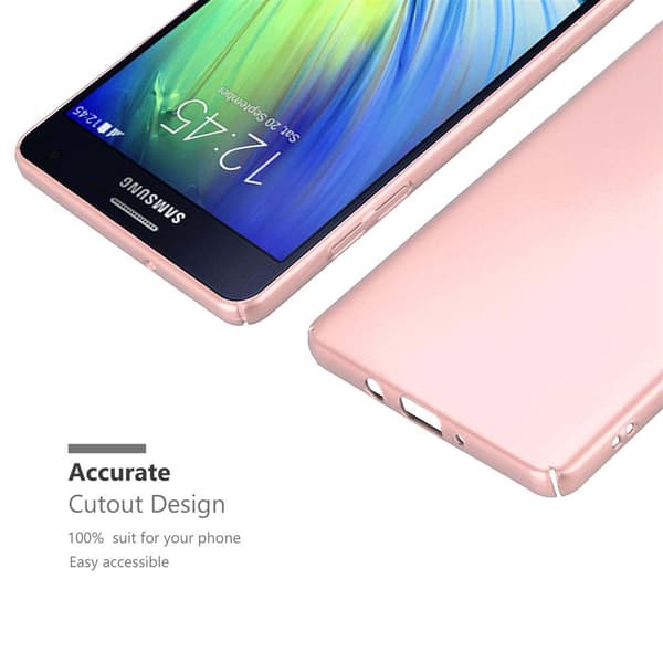 Samsung Galaxy A7 2015 Suojakuori Hard Case Suojakotelo metallin näköinen suojus naarmuja ja iskuja vastaan
