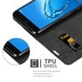 Miniatyrbild 5 av 8: Huawei Y7 PRIME 2017 Fodral Skal Plånboksfodral Case med magnetisk stängning, ståfunktion och kortficka