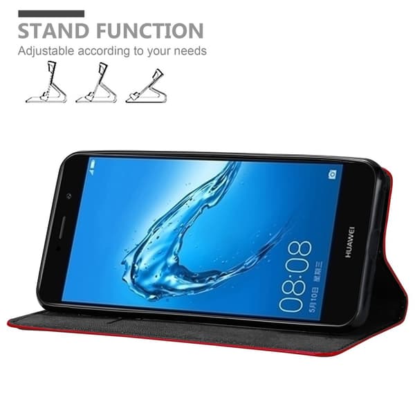 Huawei Y7 PRIME 2017 Fodral Skal Plånboksfodral Case med magnetisk stängning, ståfunktion och kortficka