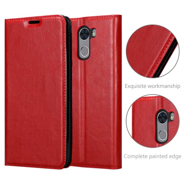 Huawei Y7 PRIME 2017 Fodral Skal Plånboksfodral Case med magnetisk stängning, ståfunktion och kortficka