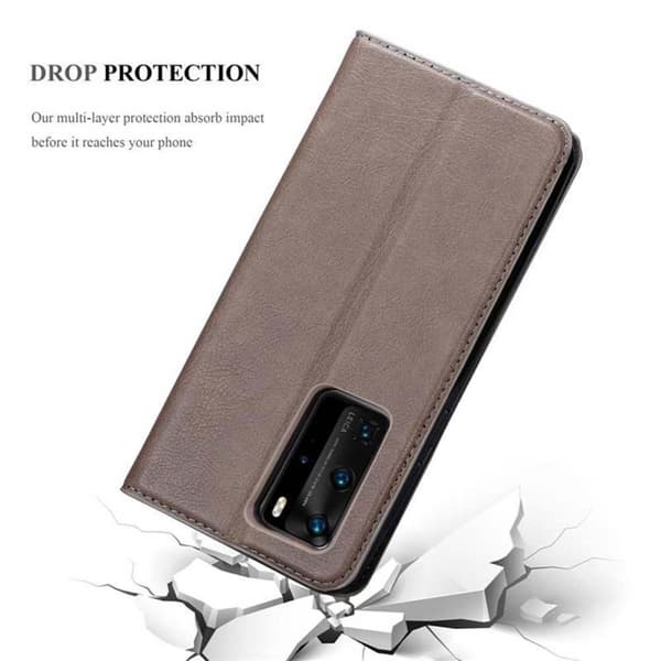 Lommebokdeksel til Huawei P40 PRO / P40 PRO+ Deksel med magnetisk lukking, stativfunksjon og kortlomme