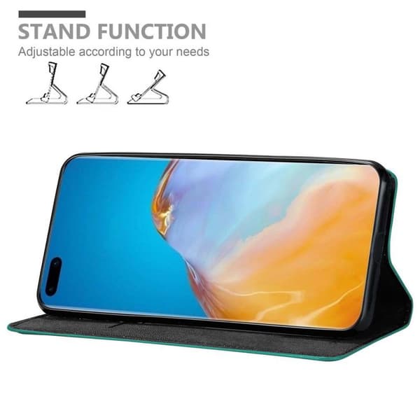 Lommebokdeksel til Huawei P40 PRO / P40 PRO+ Deksel med magnetisk lukking, stativfunksjon og kortlomme