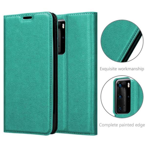Lommebokdeksel til Huawei P40 PRO / P40 PRO+ Deksel med magnetisk lukking, stativfunksjon og kortlomme