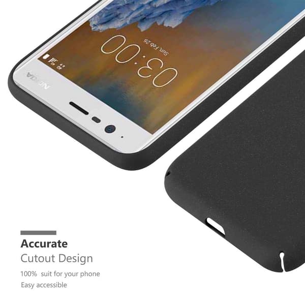 Nokia 3 2017 Suojakuori Hard Case Suojakotelo himmeällä ulkonäöllä naarmuja ja iskuja vastaan