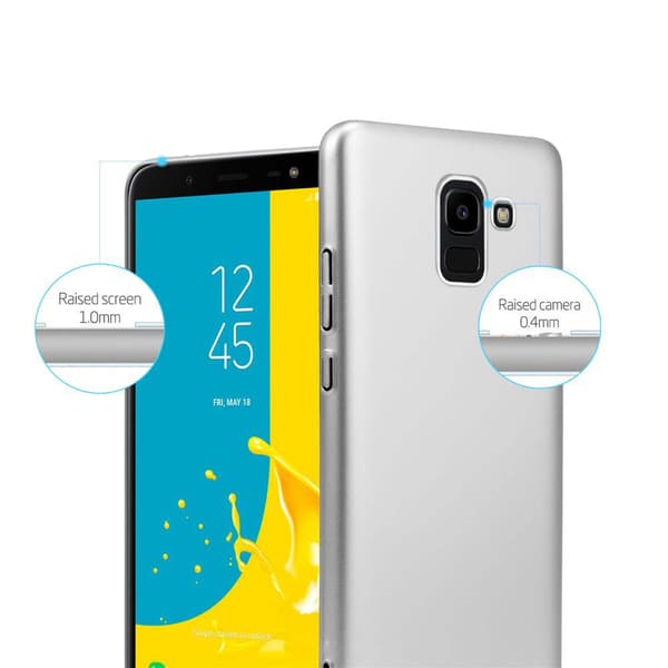 Samsung Galaxy J6 2018 Suojakuori Hard Case Suojakotelo metallin näköinen suojus naarmuja ja iskuja vastaan
