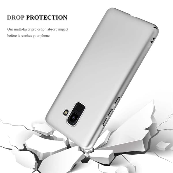 Samsung Galaxy J6 2018 Suojakuori Hard Case Suojakotelo metallin näköinen suojus naarmuja ja iskuja vastaan