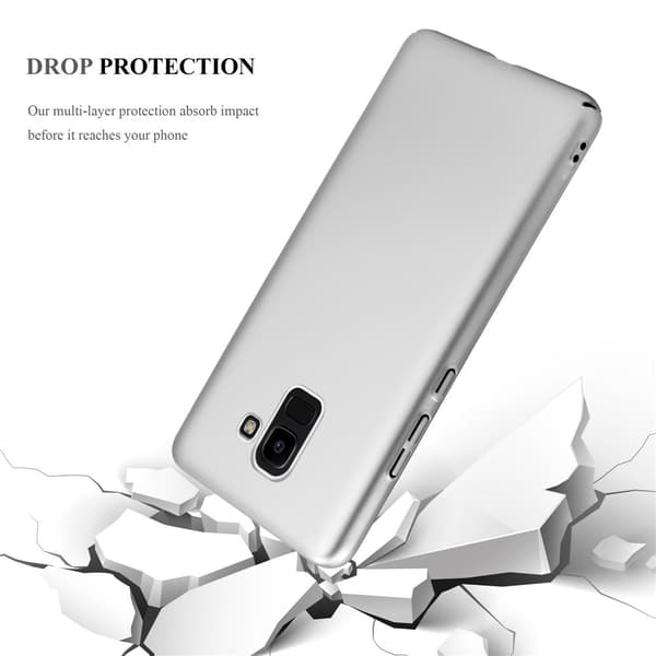 Samsung Galaxy J6 2018 Suojakuori Hard Case Suojakotelo metallin näköinen suojus naarmuja ja iskuja vastaan