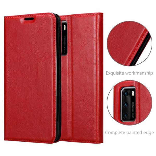 Huawei P40 Fodral Skal Plånboksfodral Case med magnetisk stängning, ståfunktion och kortficka