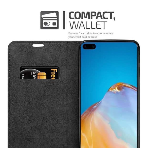 Lommebokdeksel til Huawei P40 Deksel med magnetisk lukking, stativfunksjon og kortlomme