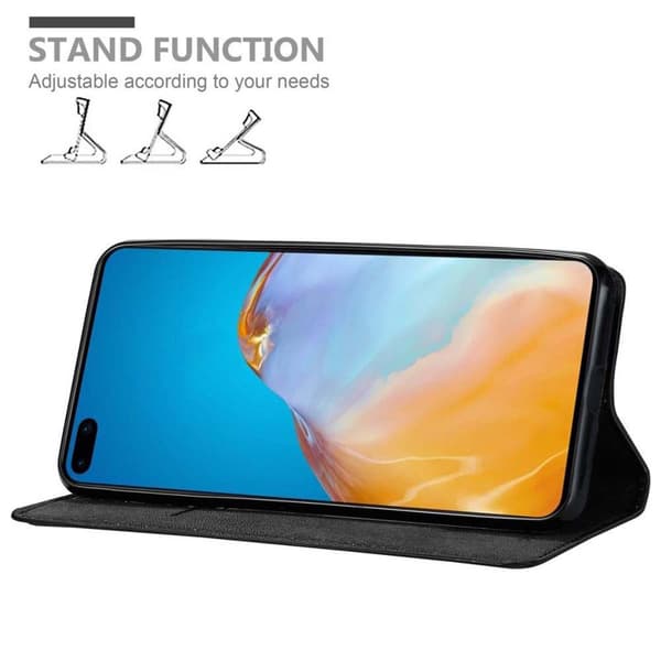 Lommebokdeksel til Huawei P40 Deksel med magnetisk lukking, stativfunksjon og kortlomme