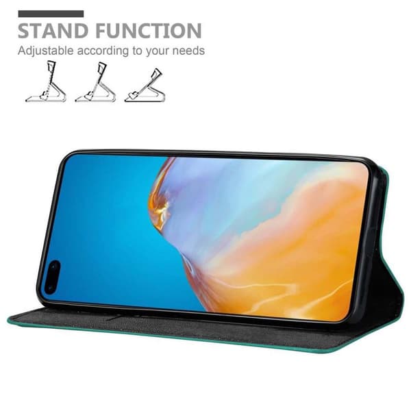 Lommebokdeksel til Huawei P40 Deksel med magnetisk lukking, stativfunksjon og kortlomme