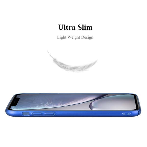 Deksel for iPhone XR Hardt Case Beskyttende i metallutseende mot riper og støt.