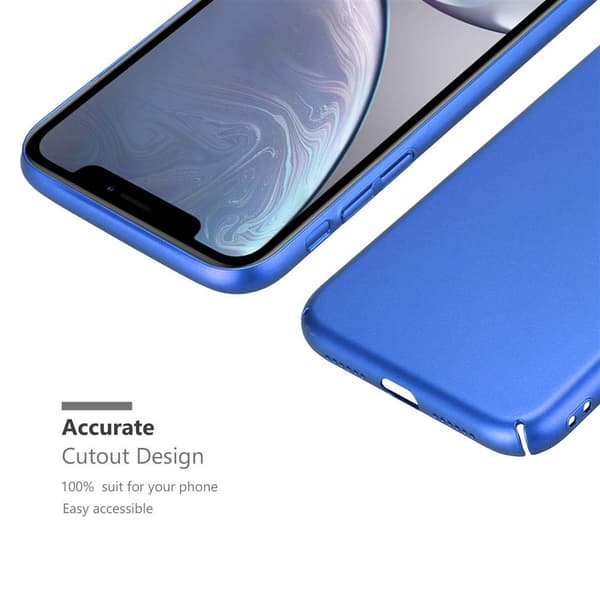 Deksel for iPhone XR Hardt Case Beskyttende i metallutseende mot riper og støt.