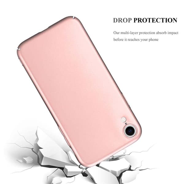 Deksel for iPhone XR Hardt Case Beskyttende i metallutseende mot riper og støt.