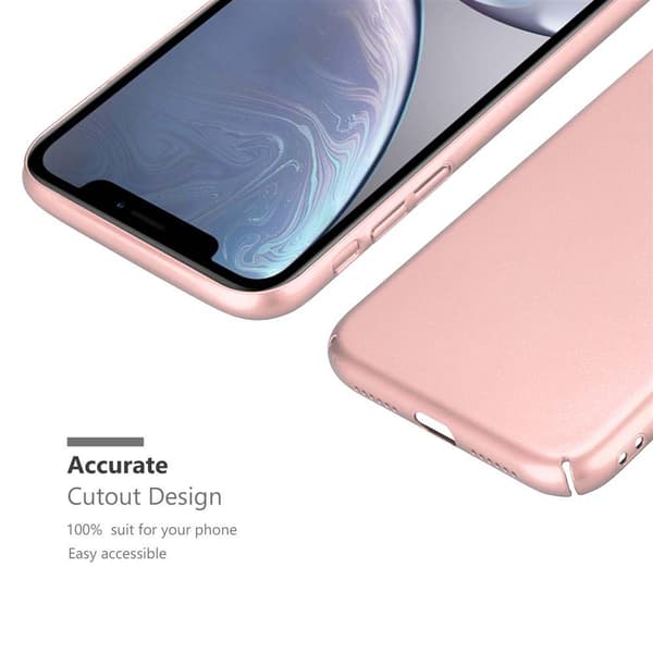 Deksel for iPhone XR Hardt Case Beskyttende i metallutseende mot riper og støt.