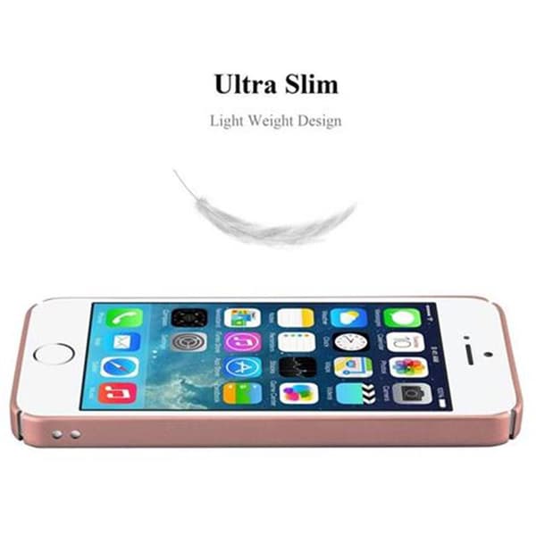 iPhone 5 / 5S / SE 2016 Suojakuori Hard Case Suojakotelo metallin näköinen suojus naarmuja ja iskuja vastaan