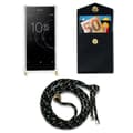 Pikkukuva 8 / 8: Sony Xperia XA1 Suojakuori ketju Silikoni suojakotelo Gold Rings johto hihna ja irrotettava asia
