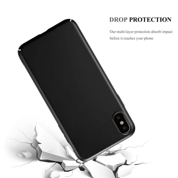 Deksel for iPhone XS MAX Hardt Case Beskyttende i metallutseende mot riper og støt.