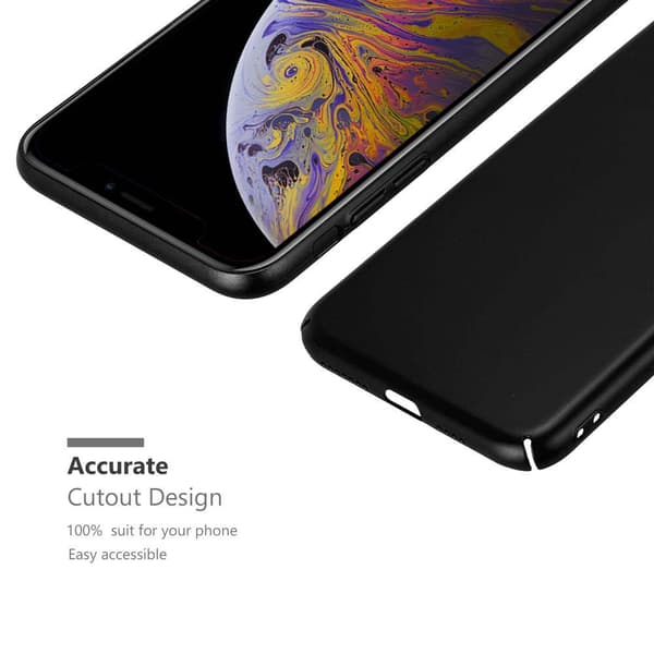 Deksel for iPhone XS MAX Hardt Case Beskyttende i metallutseende mot riper og støt.