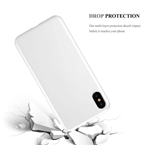 Deksel for iPhone XS MAX Hardt Case Beskyttende i metallutseende mot riper og støt.