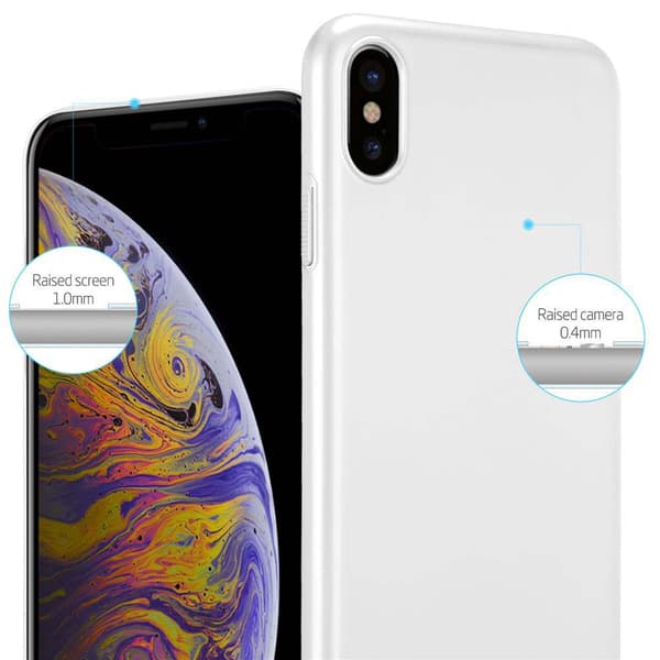 Deksel for iPhone XS MAX Hardt Case Beskyttende i metallutseende mot riper og støt.