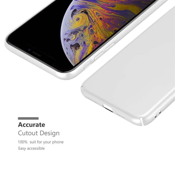 Deksel for iPhone XS MAX Hardt Case Beskyttende i metallutseende mot riper og støt.
