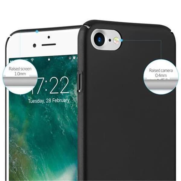 Hårt iPhone 7 / 7S / 8 / SE 2020 Fodral Skal Fodral Mobilskydd Hard Case Skyddsomslag i metalloptik mot repor och stötar