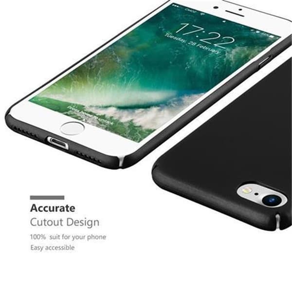 Hårt iPhone 7 / 7S / 8 / SE 2020 Fodral Skal Fodral Mobilskydd Hard Case Skyddsomslag i metalloptik mot repor och stötar