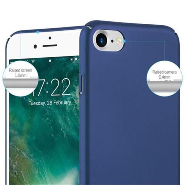 Hårt iPhone 7 / 7S / 8 / SE 2020 Fodral Skal Fodral Mobilskydd Hard Case Skyddsomslag i metalloptik mot repor och stötar