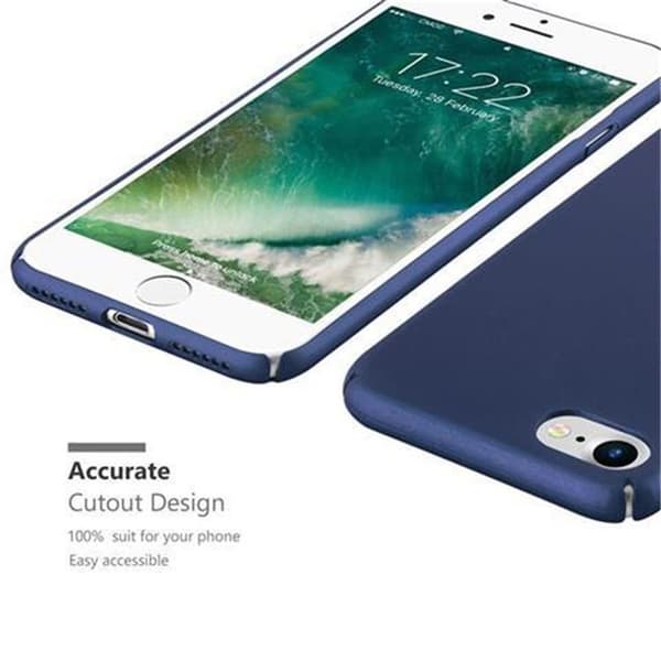 Hårt iPhone 7 / 7S / 8 / SE 2020 Fodral Skal Fodral Mobilskydd Hard Case Skyddsomslag i metalloptik mot repor och stötar