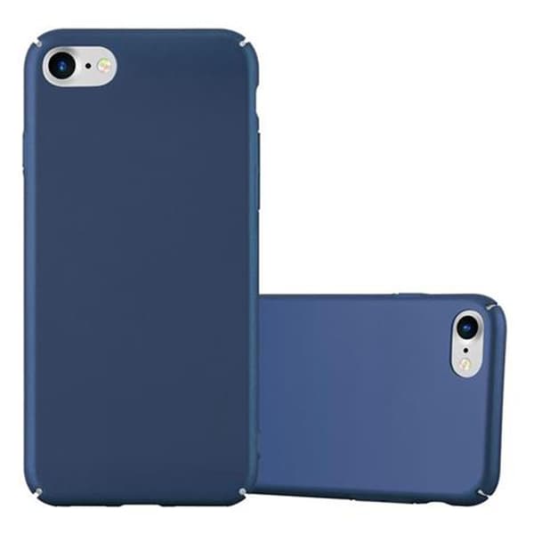 Hårt iPhone 7 / 7S / 8 / SE 2020 Fodral Skal Fodral Mobilskydd Hard Case Skyddsomslag i metalloptik mot repor och stötar METALL BLÅ