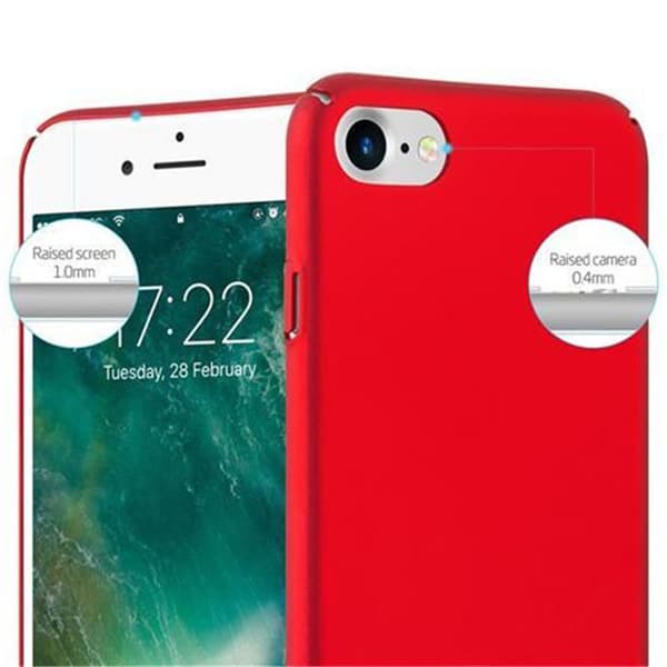 Hårt iPhone 7 / 7S / 8 / SE 2020 Fodral Skal Fodral Mobilskydd Hard Case Skyddsomslag i metalloptik mot repor och stötar