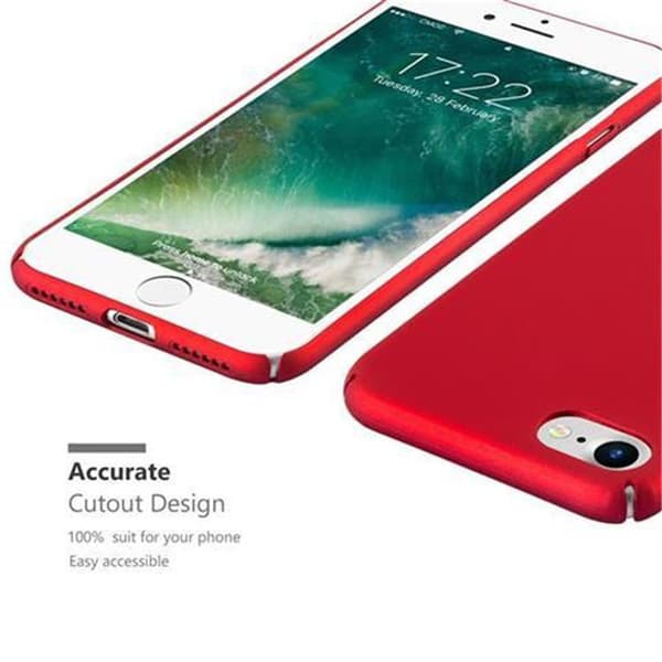 Hårt iPhone 7 / 7S / 8 / SE 2020 Fodral Skal Fodral Mobilskydd Hard Case Skyddsomslag i metalloptik mot repor och stötar
