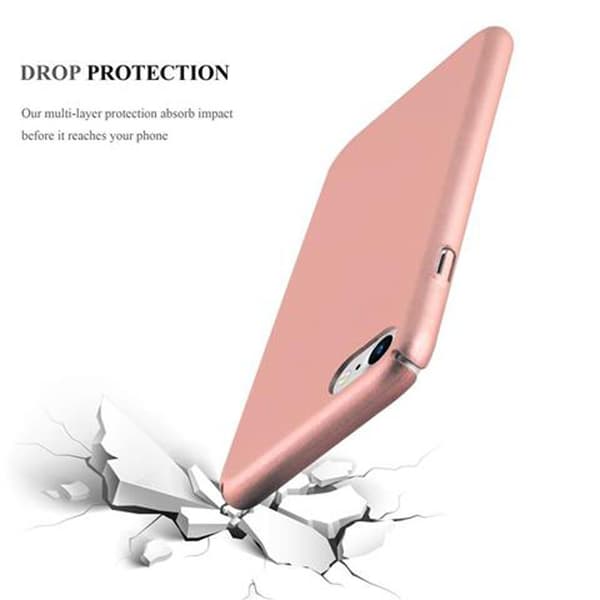 Hårt iPhone 7 / 7S / 8 / SE 2020 Fodral Skal Fodral Mobilskydd Hard Case Skyddsomslag i metalloptik mot repor och stötar